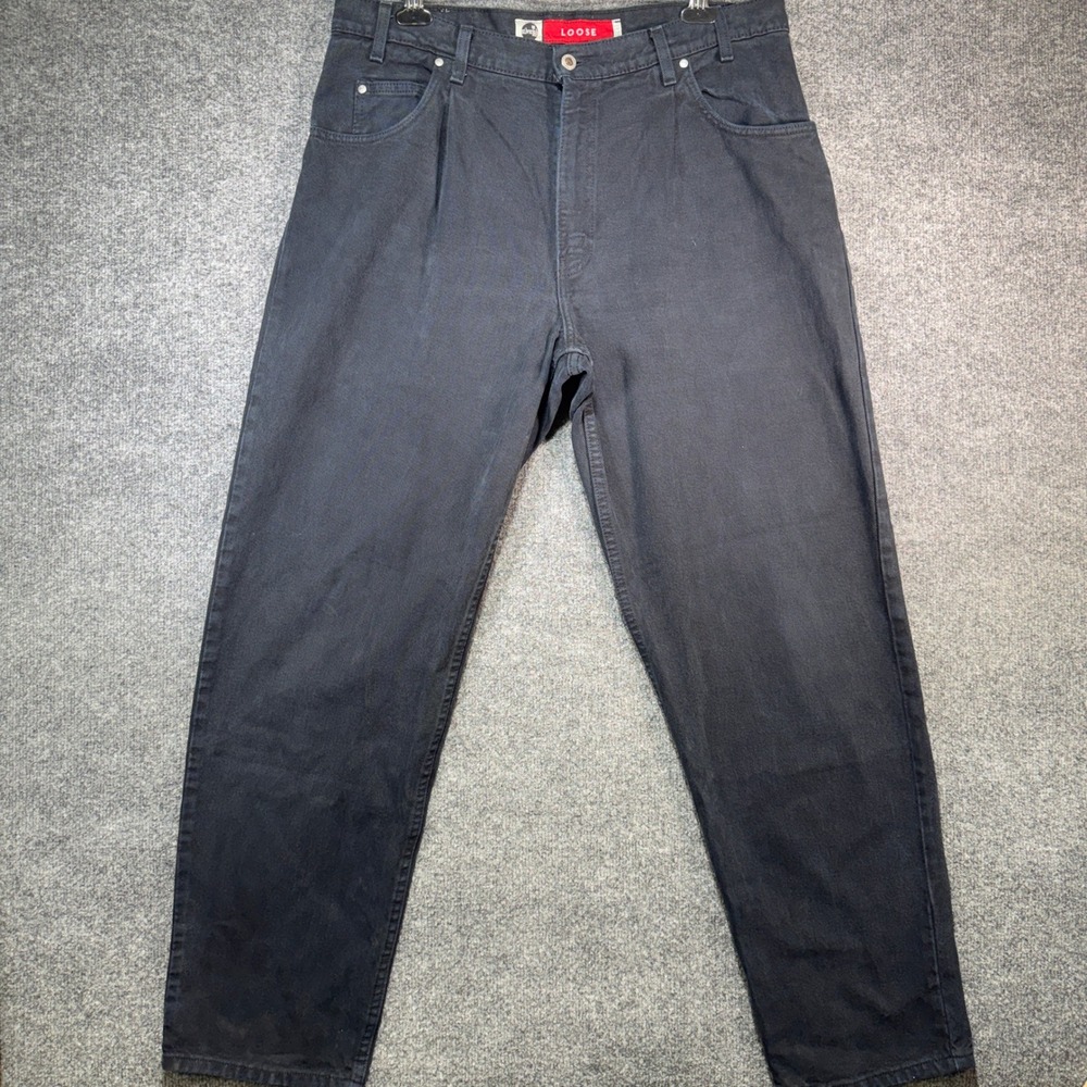 Levi's SilverTab Loose Jeans Mens 38x32 Black Wide Leg Vintage 90s Made in USA